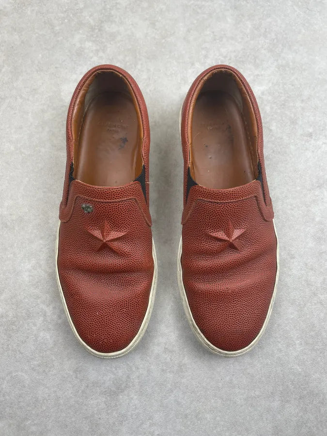 2010s Givenchy Burgundy Leather Slip-On Sneakers by Riccardo Tisci umzVLUq 2