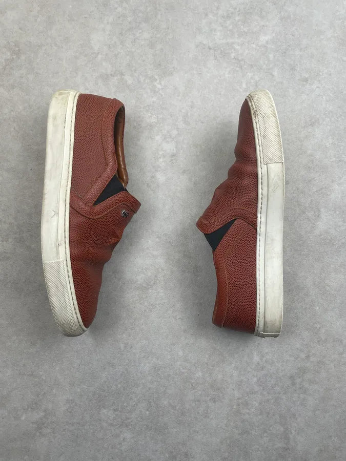 2010s Givenchy Burgundy Leather Slip-On Sneakers by Riccardo Tisci umzVLUq 4