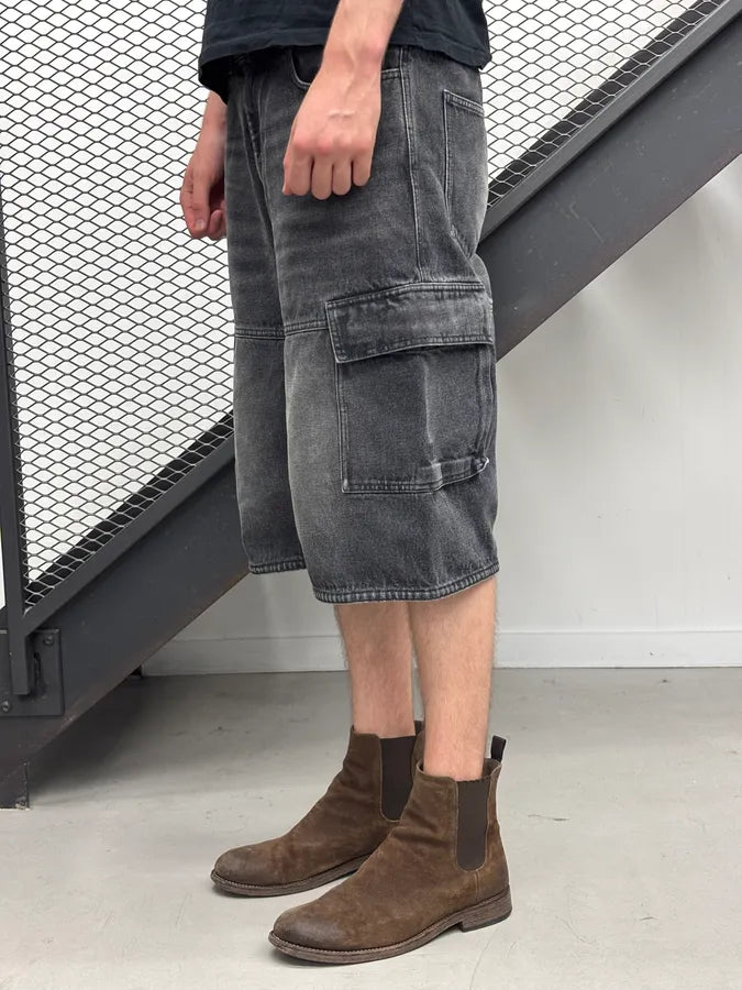 SS2023 Givenchy Grey Cargo Denim Shorts by Matthew Williams  MwTaekJ 3