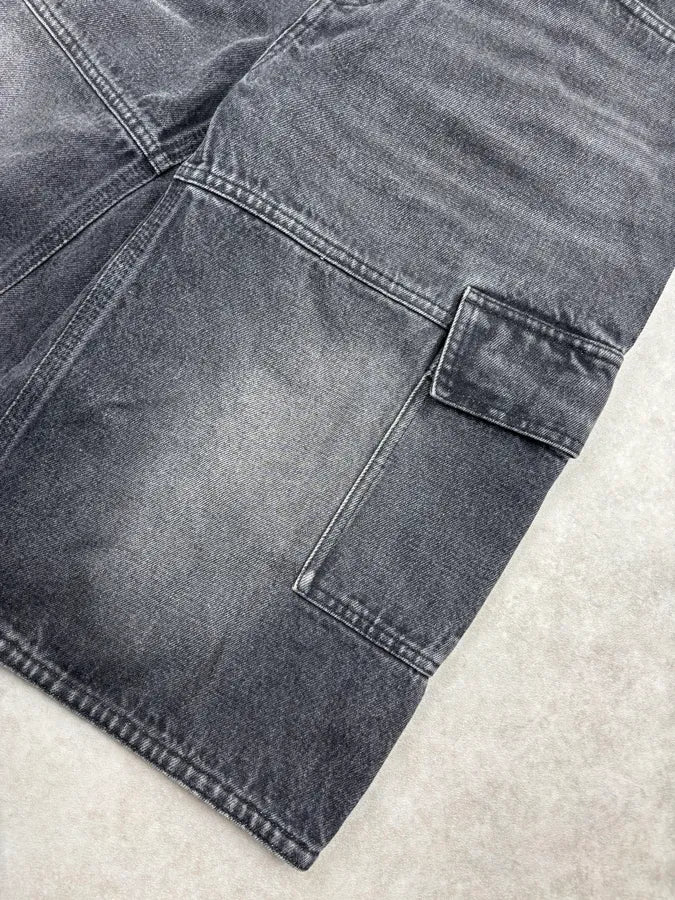SS2023 Givenchy Grey Cargo Denim Shorts by Matthew Williams  MwTaekJ 10
