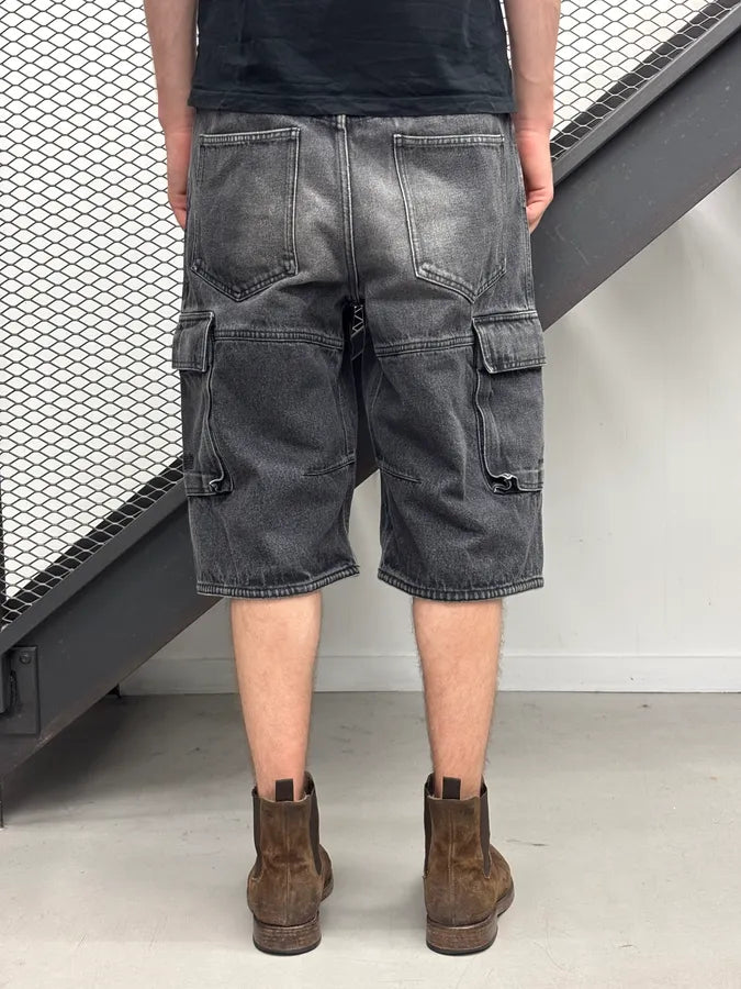 SS2023 Givenchy Grey Cargo Denim Shorts by Matthew Williams  MwTaekJ 4