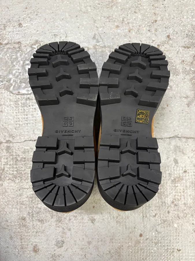 Givenchy Camel Fur Storm Shearling Suede Boots  NCrjgkW 7