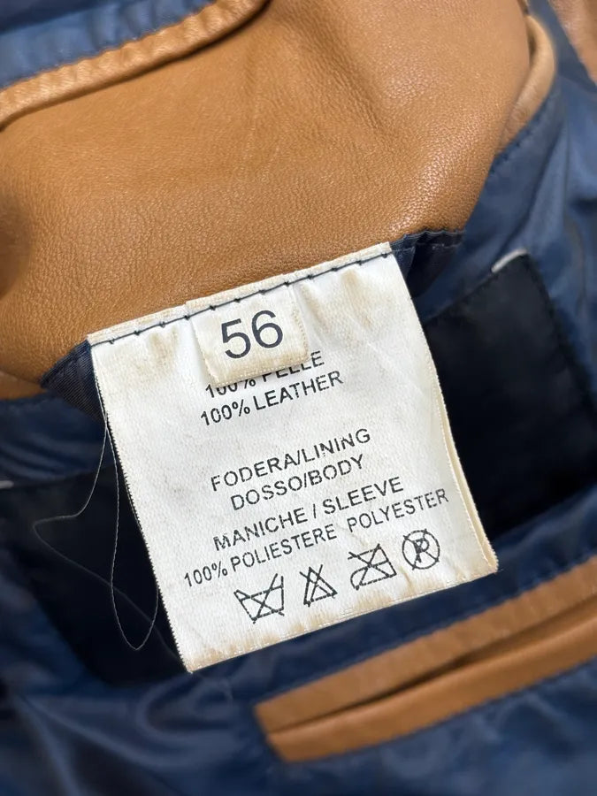 2000s Givenchy Camel Leather Jacket cmQDAnN 8