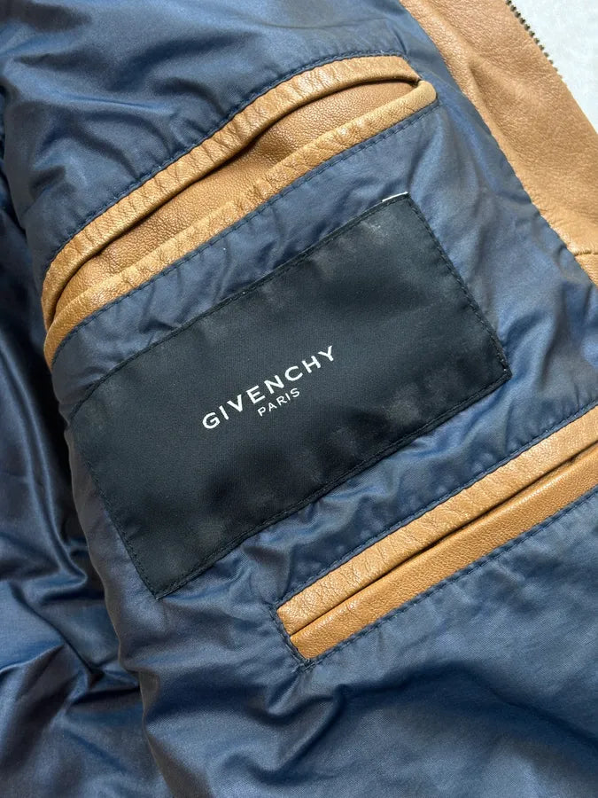 2000s Givenchy Camel Leather Jacket cmQDAnN 7