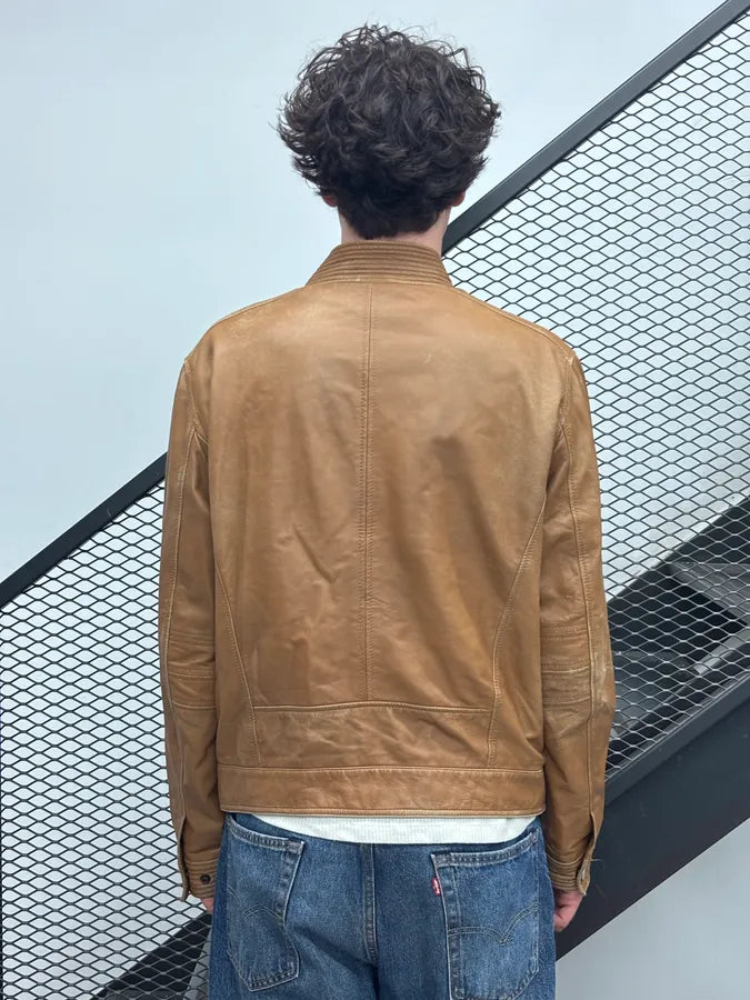 2000s Givenchy Camel Leather Jacket cmQDAnN 2