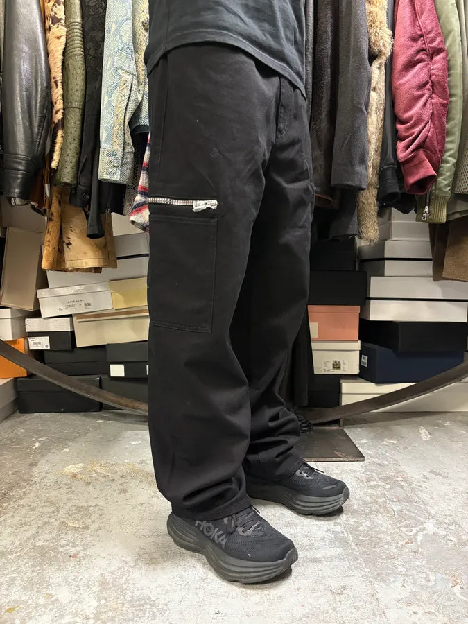 Givenchy Cargo Pocket Zip Black Pants LfBHzfA 1