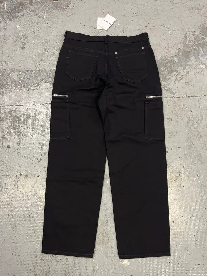 Givenchy Cargo Pocket Zip Black Pants LfBHzfA 7