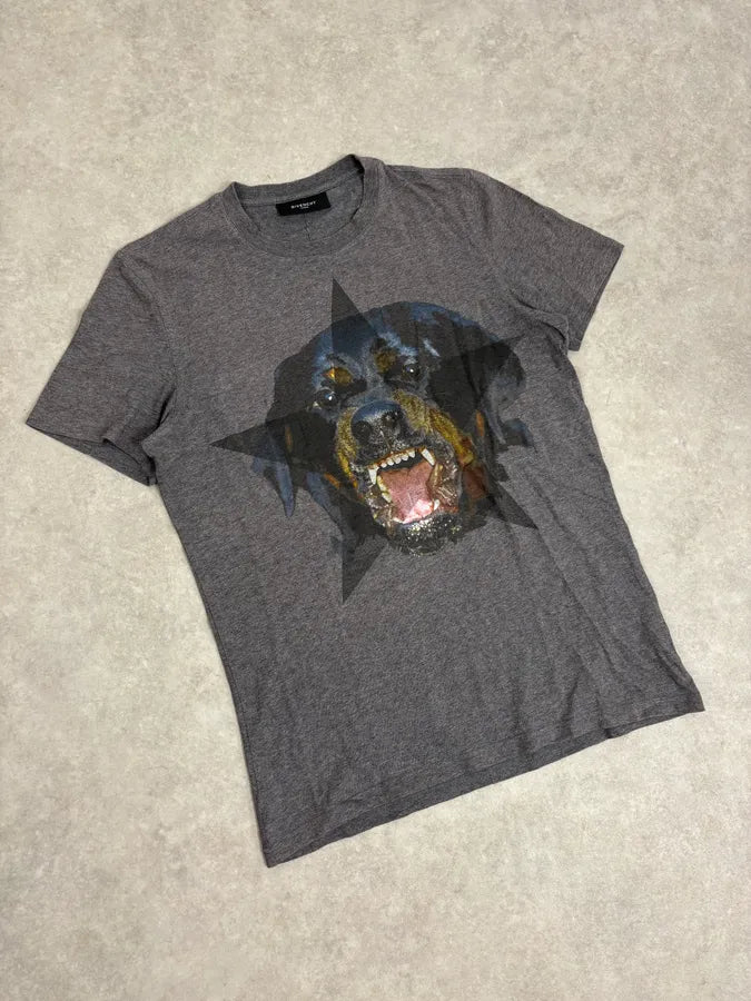 FW2013 Givenchy Grey Rottweiler Dog T-Shirt by Riccardo Tisci GICvShv 3