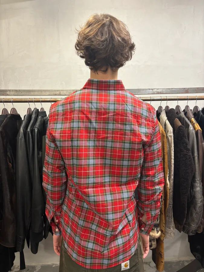 Givenchy Checkered Wool Red Signature Shirt UaxwiyK 2
