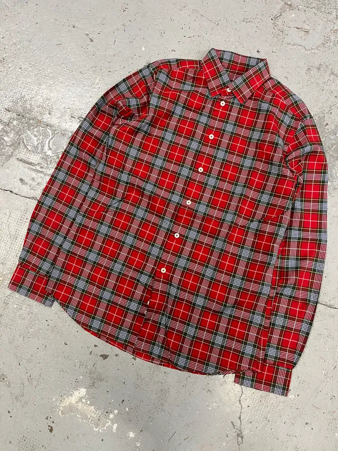 Givenchy Checkered Wool Red Signature Shirt UaxwiyK 3