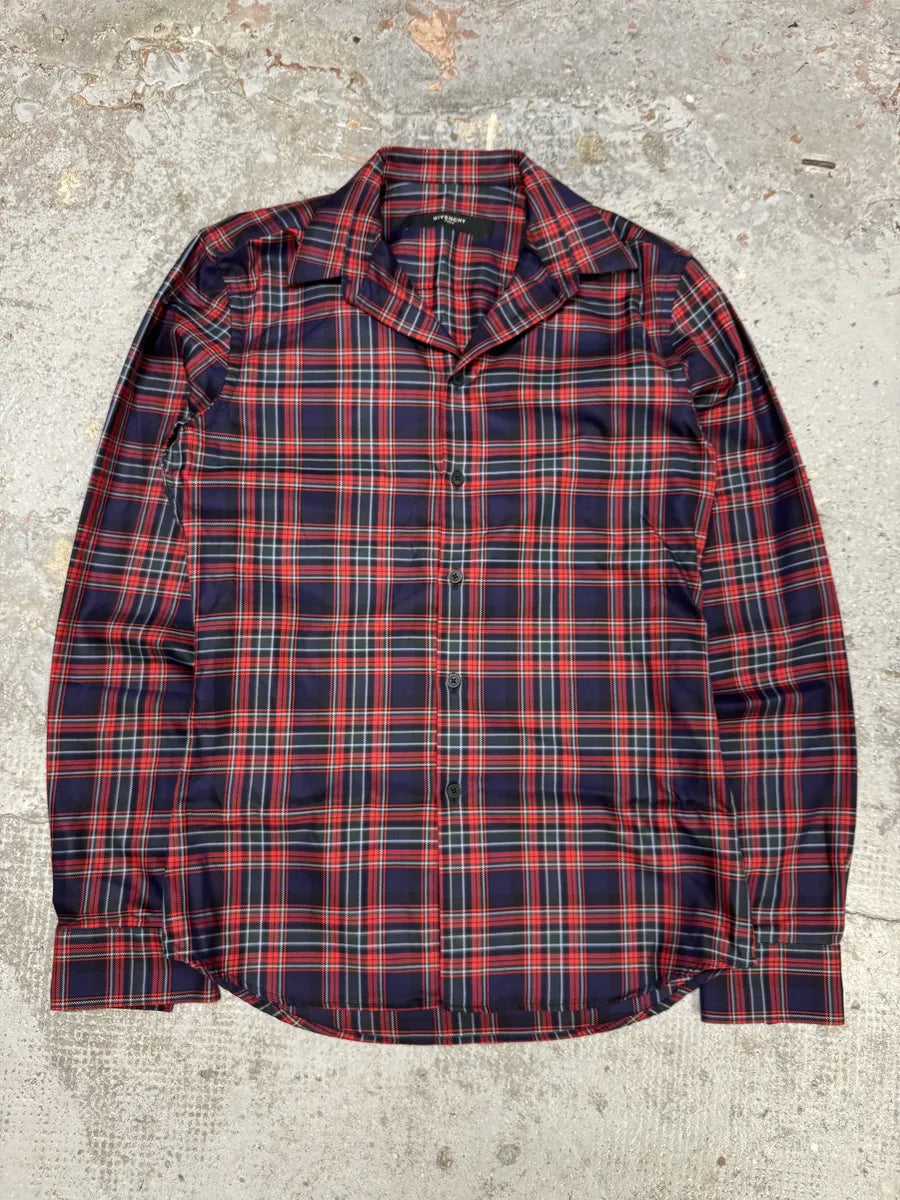 Givenchy Contemporary Red & Navy Checked Shirt JwCoAtP 0