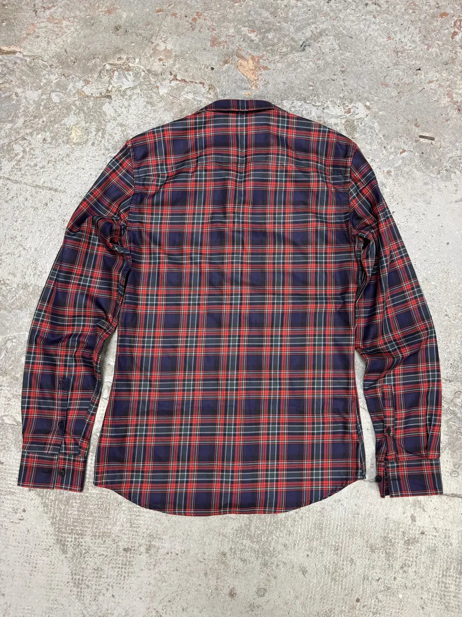 Givenchy Contemporary Red & Navy Checked Shirt JwCoAtP 1