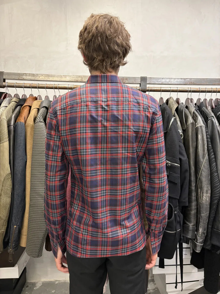 Givenchy Contemporary Red & Navy Checked Shirt JwCoAtP 3