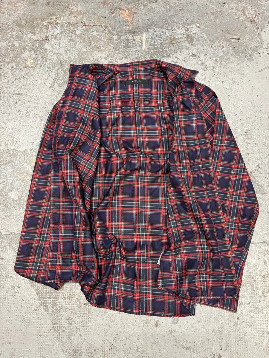Givenchy Contemporary Red & Navy Checked Shirt JwCoAtP 4