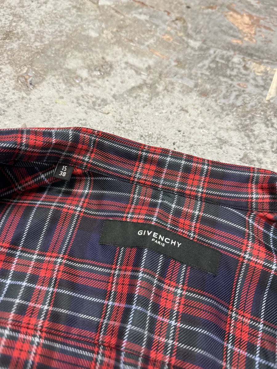 Givenchy Contemporary Red & Navy Checked Shirt JwCoAtP 9