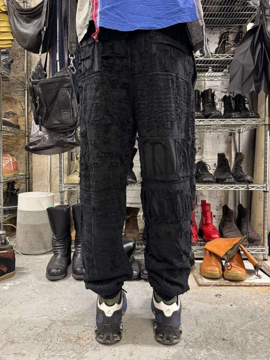 Givenchy Destroyed Black Relaxed Pants KmktSvZ 3