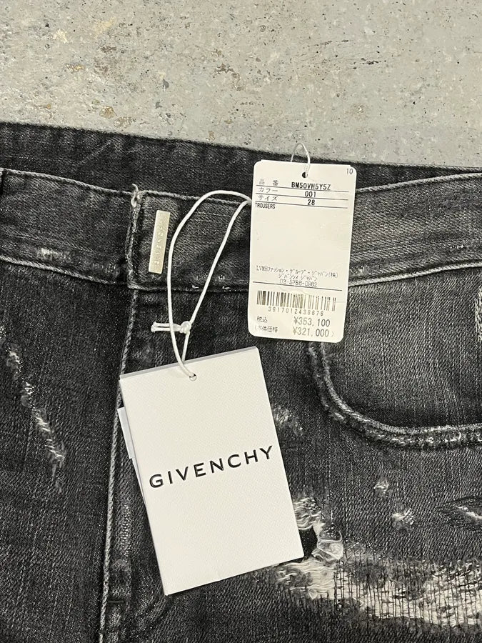 Givenchy Grey Distressed Boro Denim Jeans  TnqQTJB 11
