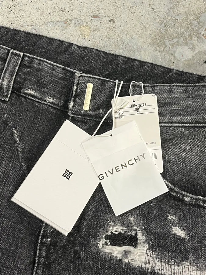 Givenchy Boro Distressed Grey Denim Jeans ZHFwQqq 12