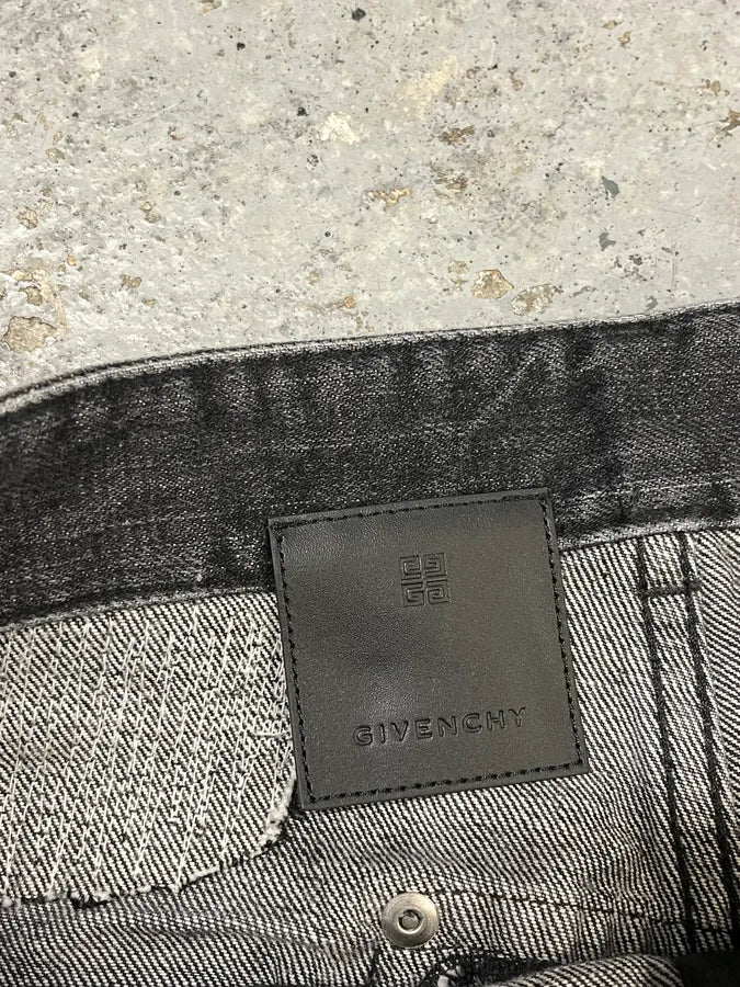Givenchy Grey Distressed Boro Denim Jeans  TnqQTJB 9