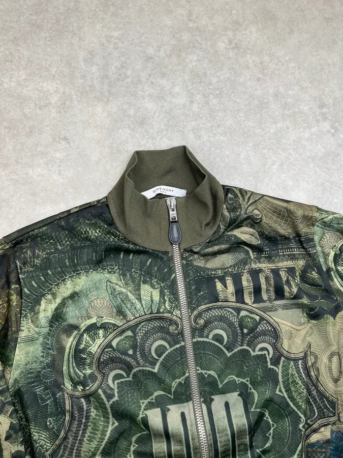 SS2017 Givenchy Dollars Green Zip-up Sweater by Riccardo Tisci CGiRBRo 5