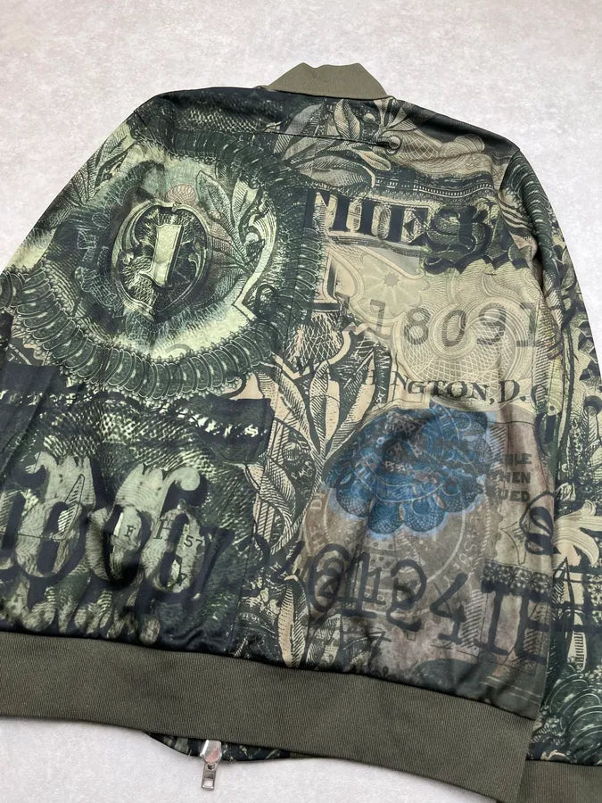 SS2017 Givenchy Dollars Green Zip-up Sweater by Riccardo Tisci CGiRBRo 4