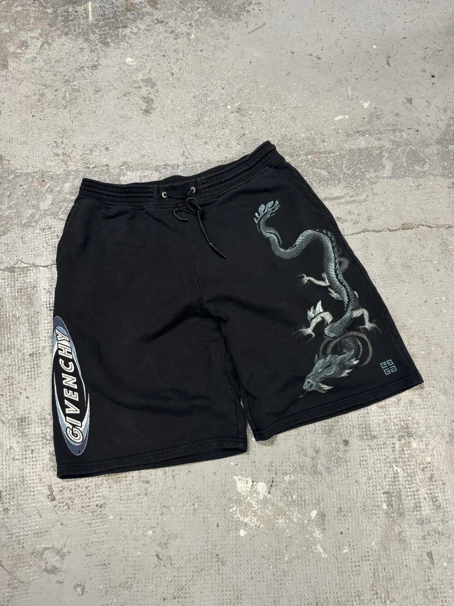 Givenchy Dragon Black Cozy Jersey Shorts ZjllHjE 7