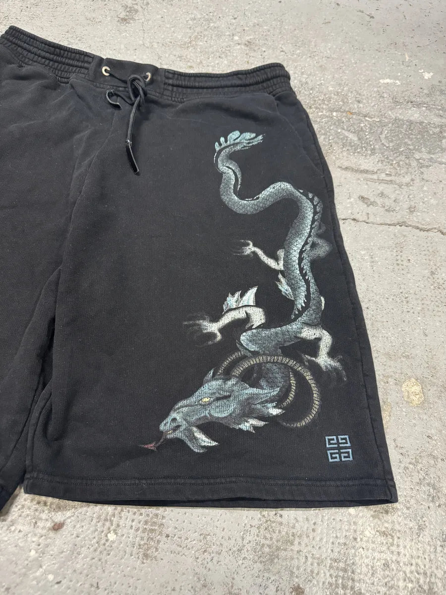 Givenchy Dragon Black Cozy Jersey Shorts ZjllHjE 8