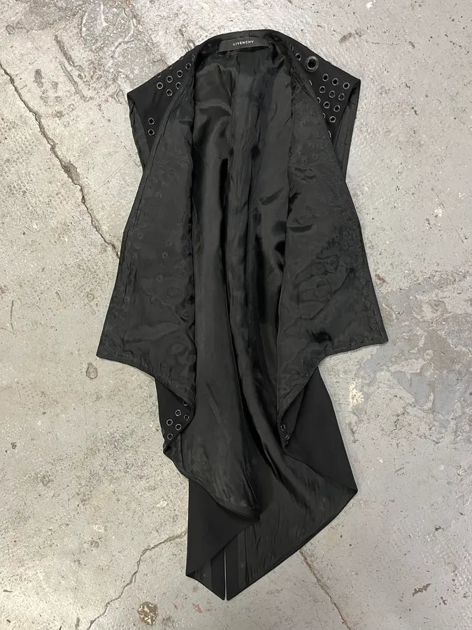 Givenchy Eyeled Black Suit Vest (S) APZvpzU 5