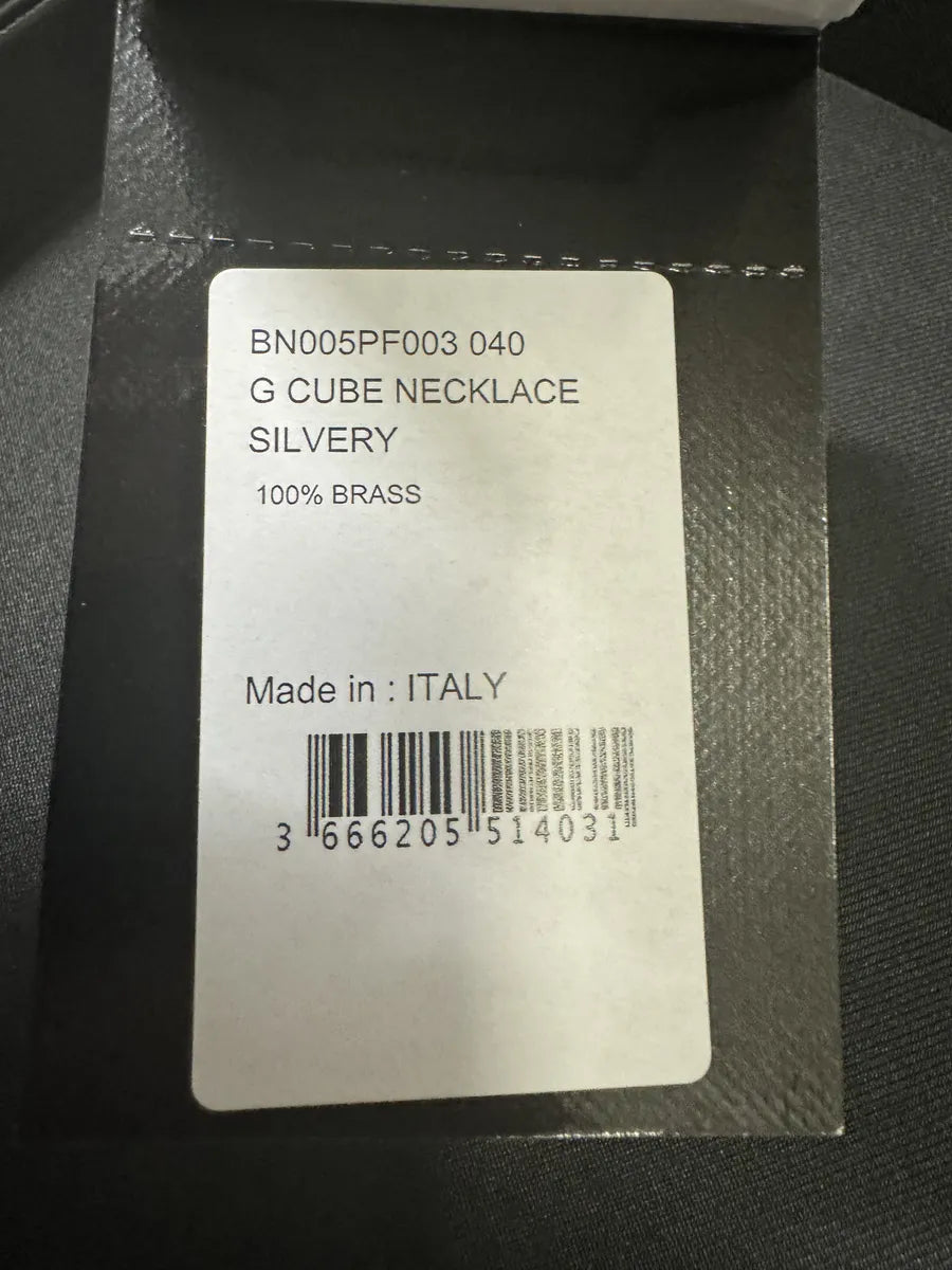 Givenchy G Cube Silvery Necklace hSPhJoC 7