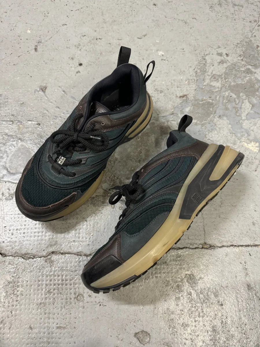 Givenchy Giv1 Runner Green & Brown Sneakers TwKWOrq 4