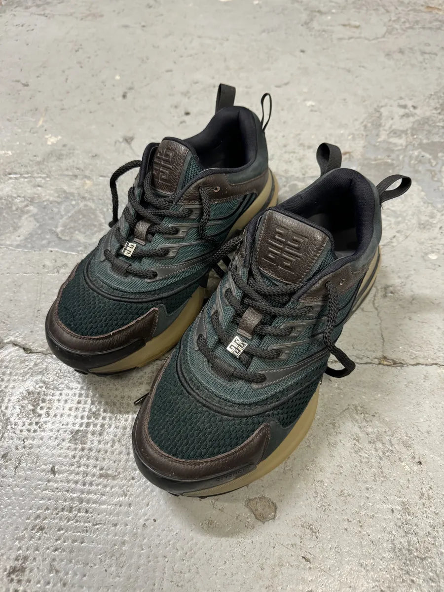 Givenchy Giv1 Runner Green & Brown Sneakers TwKWOrq 5