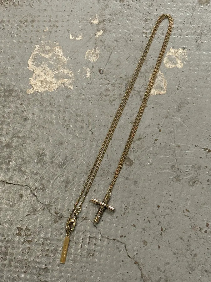 Givenchy Gold Metal Cross Necklace dNlXfxR 5