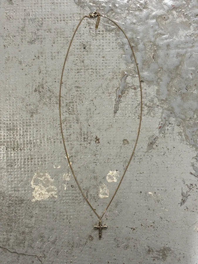 Givenchy Gold Metal Cross Necklace dNlXfxR 2