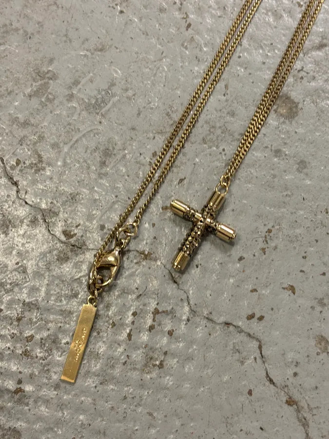 Givenchy Gold Metal Cross Necklace dNlXfxR 6