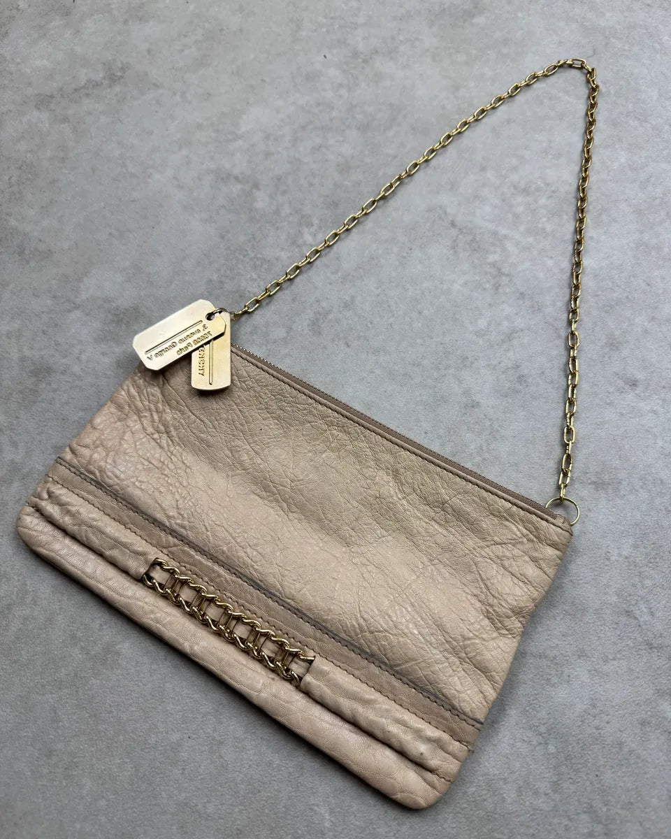Givenchy Golden Chain Beige Leather Purse Bag QDEvFGG 2