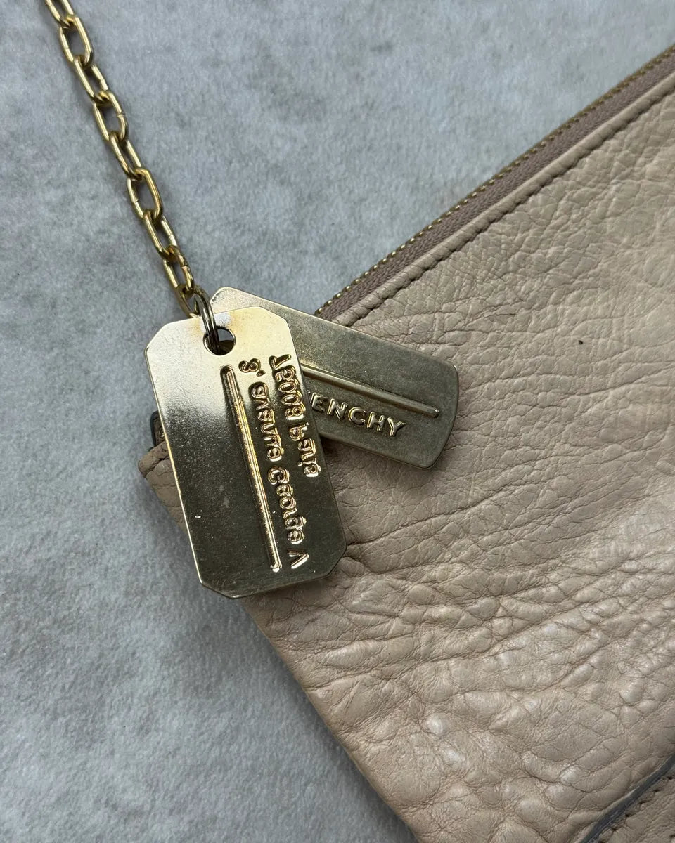 Givenchy Golden Chain Beige Leather Purse Bag QDEvFGG 4