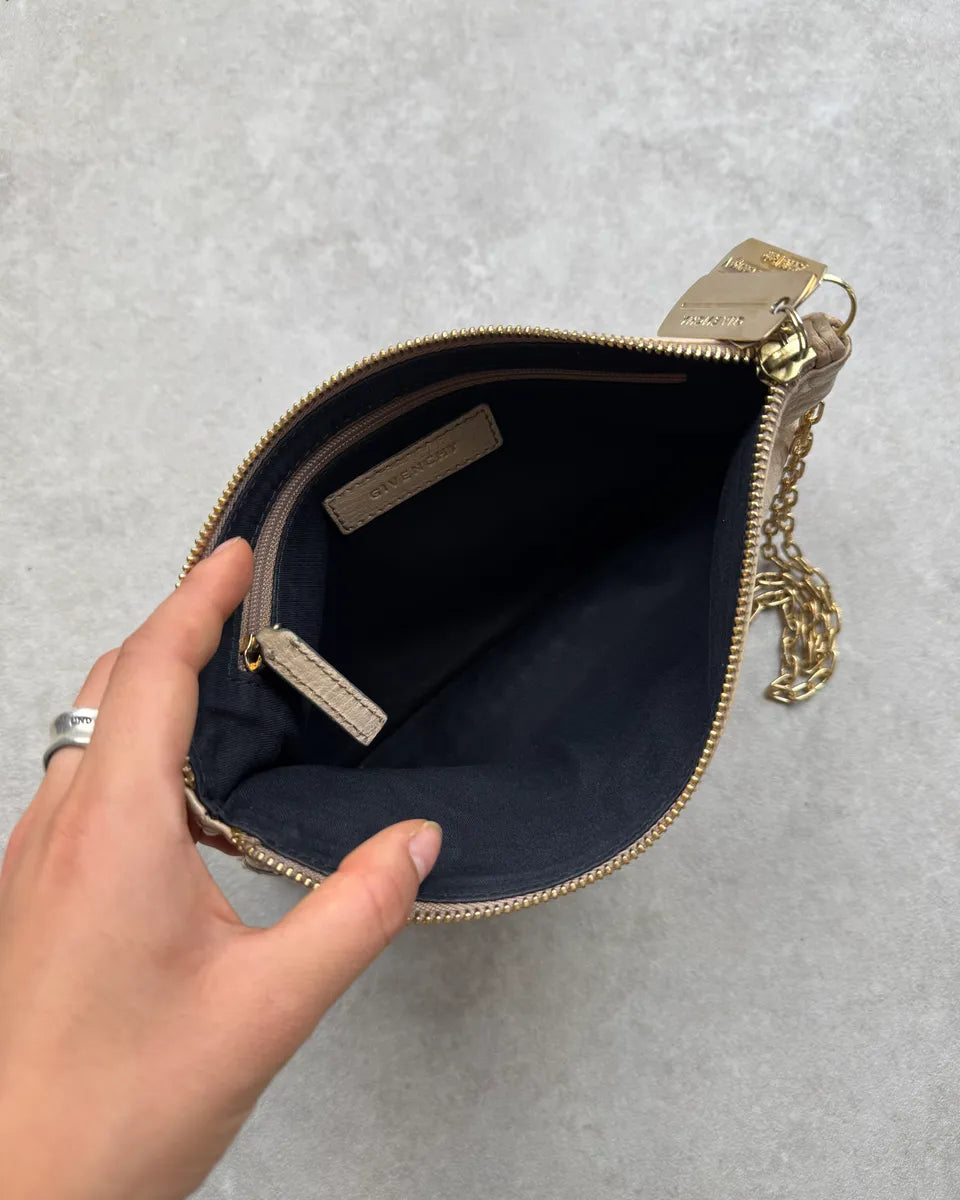 Givenchy Golden Chain Beige Leather Purse Bag QDEvFGG 8