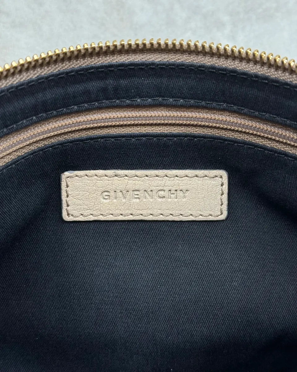 Givenchy Golden Chain Beige Leather Purse Bag QDEvFGG 9