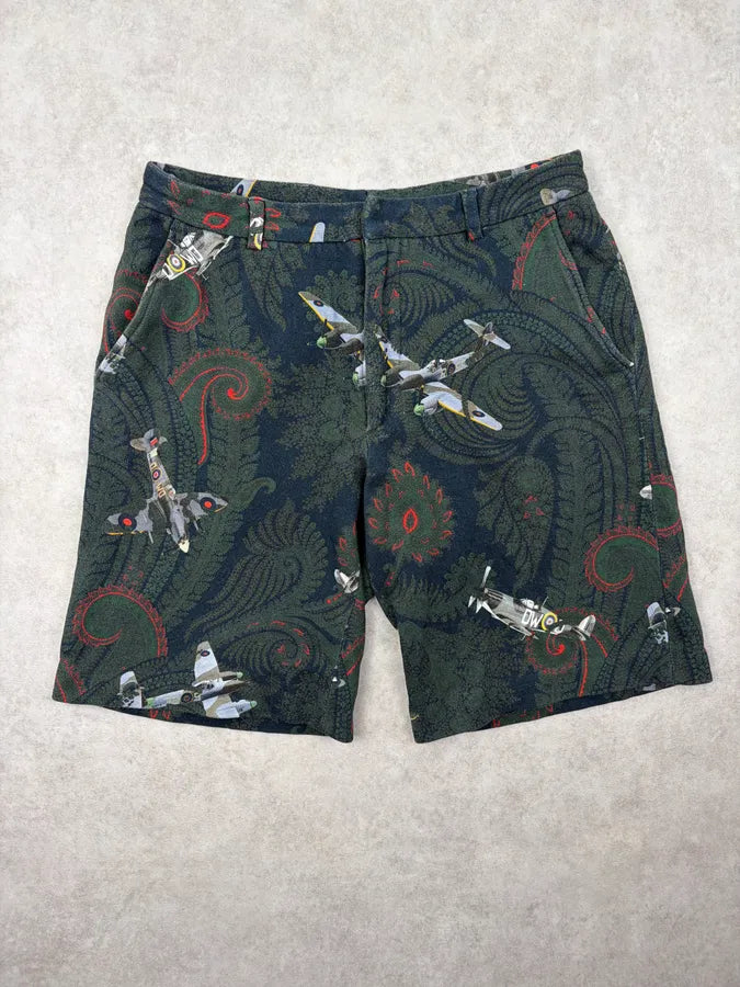 2010s Givenchy Plane Green Abstract Shorts by Riccardo Tisci ocATWqZ 0