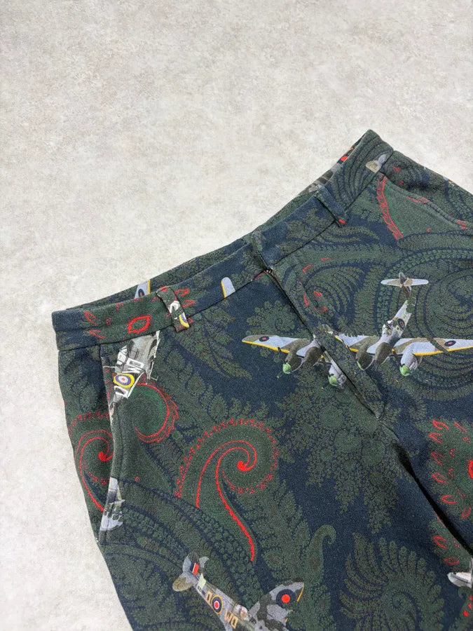 2010s Givenchy Plane Green Abstract Shorts by Riccardo Tisci ocATWqZ 4