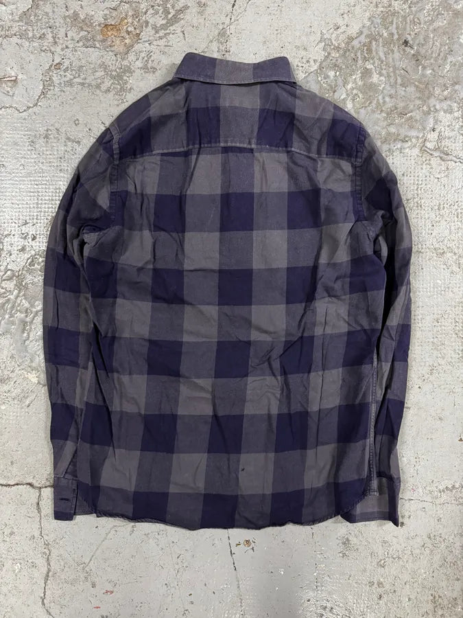 Givenchy Grey & Navy Checkered Shirt DRUNFrR 3