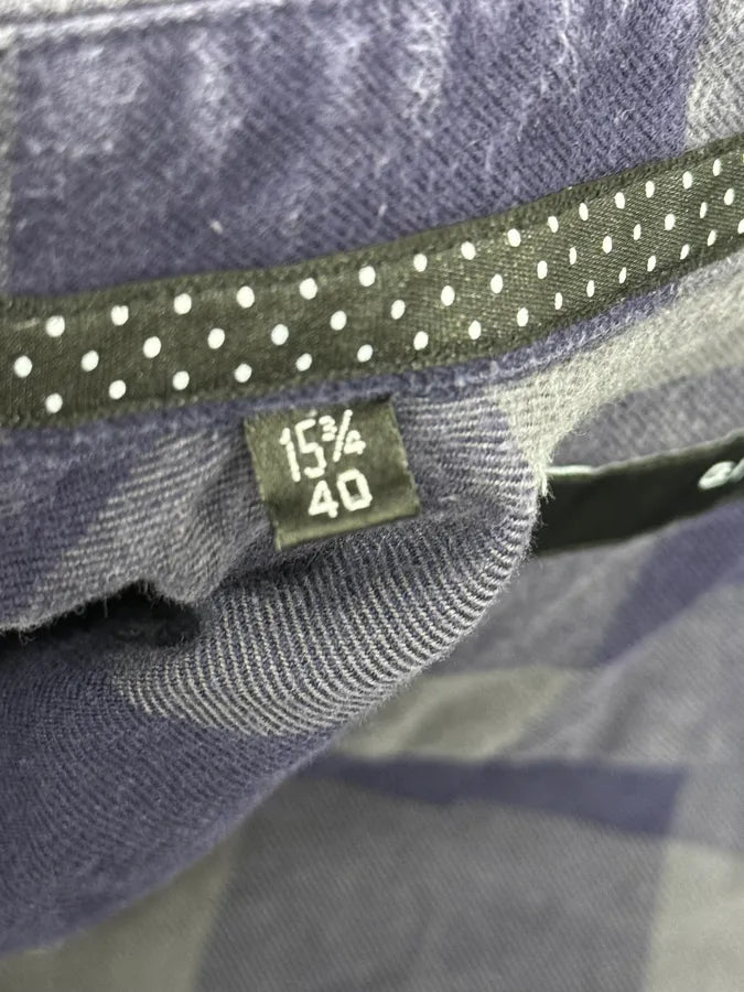 Givenchy Grey & Navy Classy Checkered Shirt HiLwZAc 10