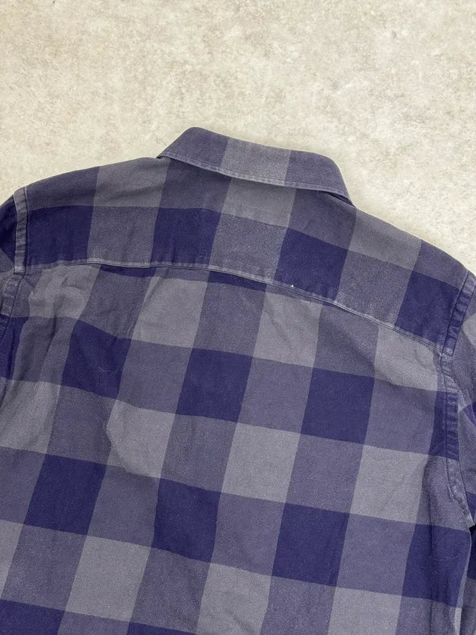 Givenchy Grey & Navy Classy Checkered Shirt HiLwZAc 5