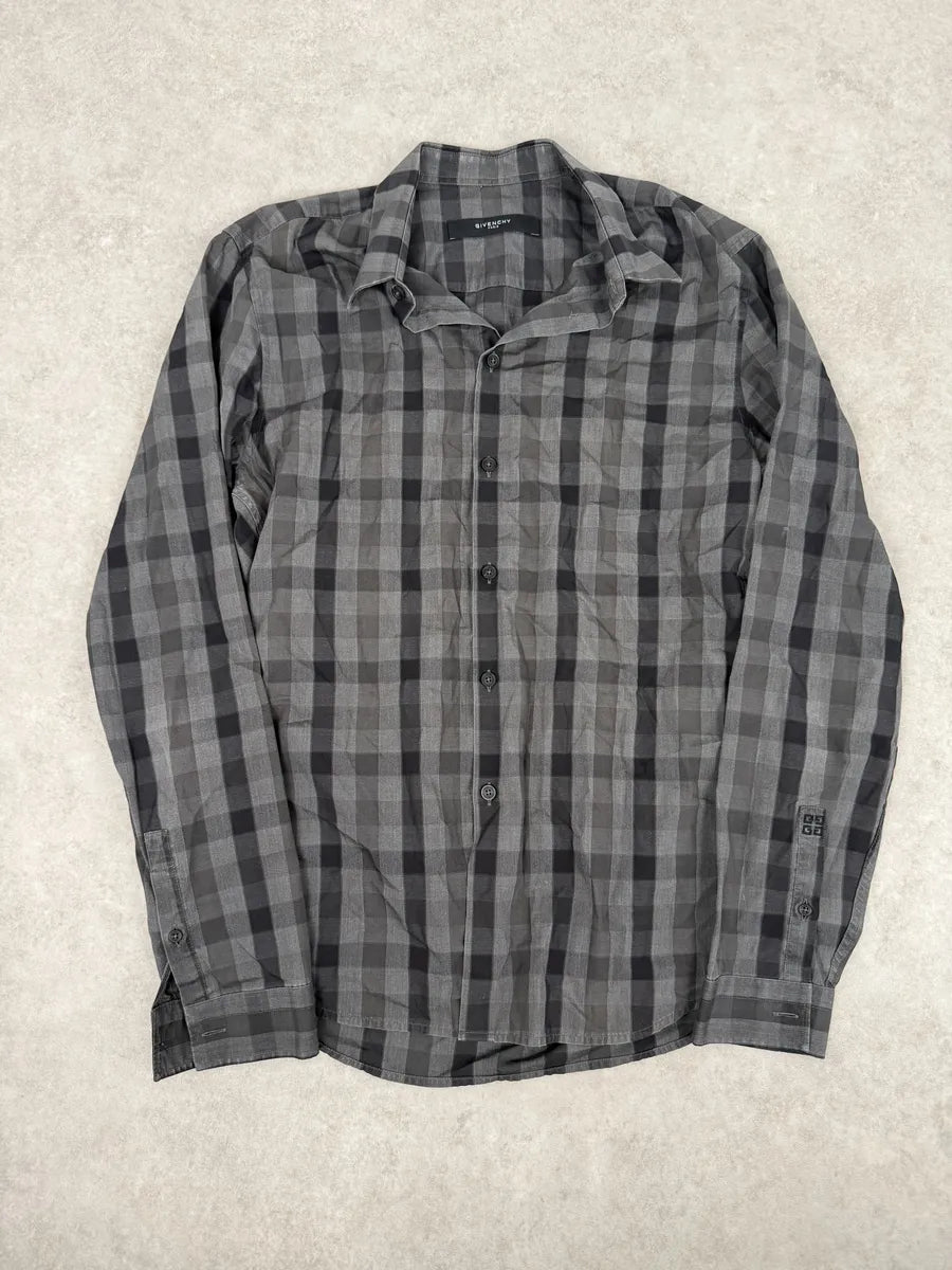 Givenchy Grey Checkered Shadow Shirt LaYQVHI 0