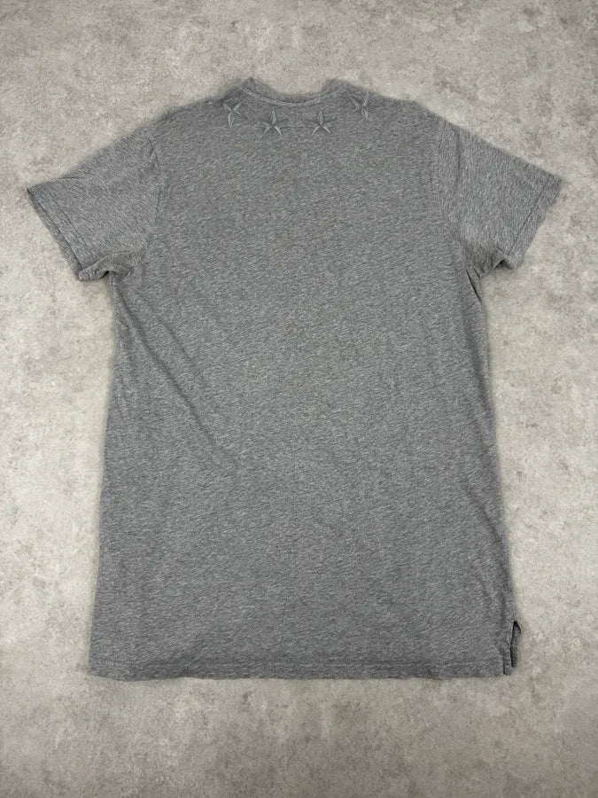 SS2017 Givenchy Grey Embroidered Star T-Shirt pBqbtcv 3