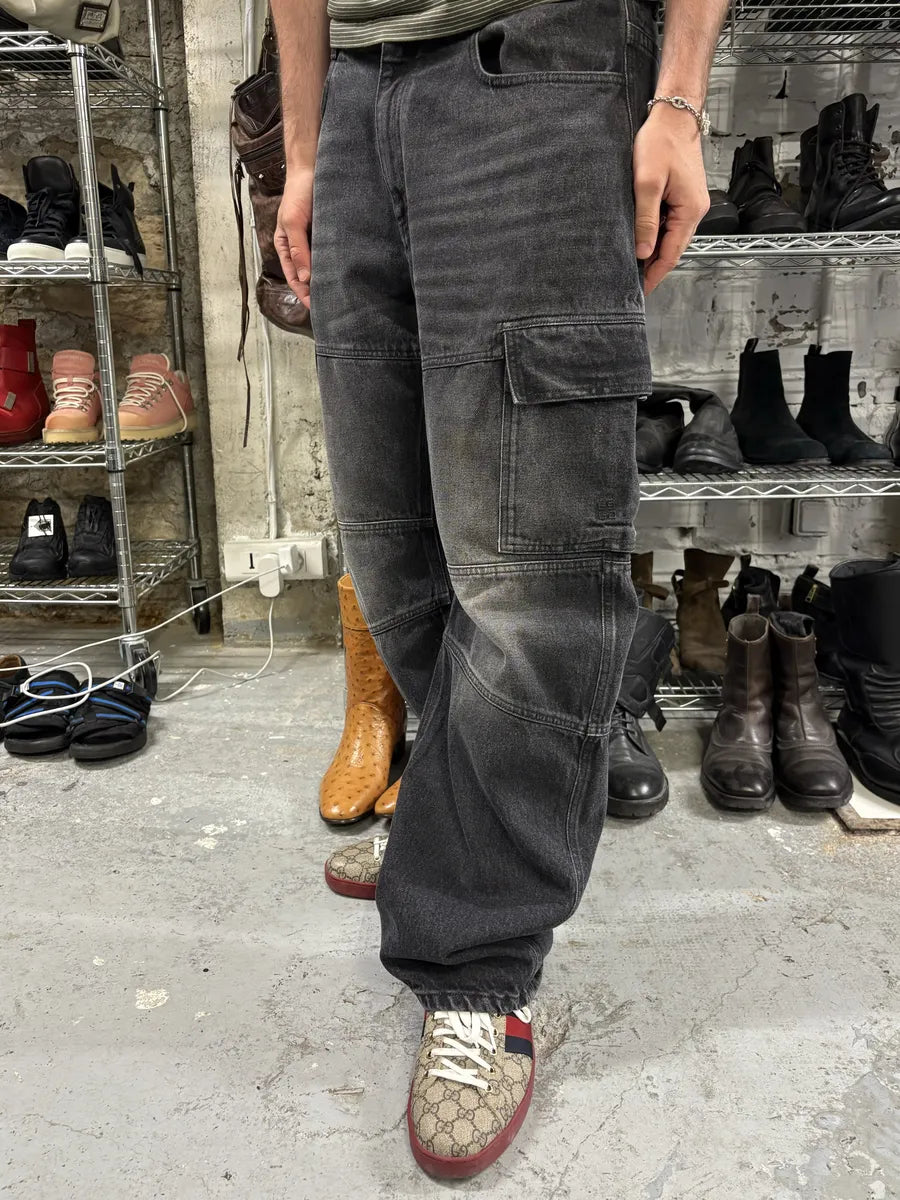 Givenchy Grey Denim Cargo Jeans by Matthew Williams MHpVuVl 3