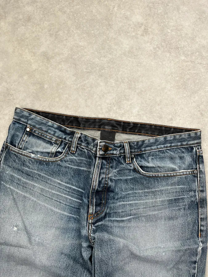 AW2009 Givenchy Blue Slim Denim Jeans mRGbcaA 5