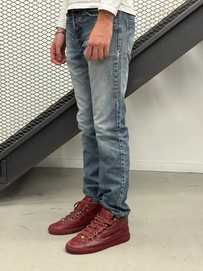 AW2009 Givenchy Blue Slim Denim Jeans mRGbcaA 2