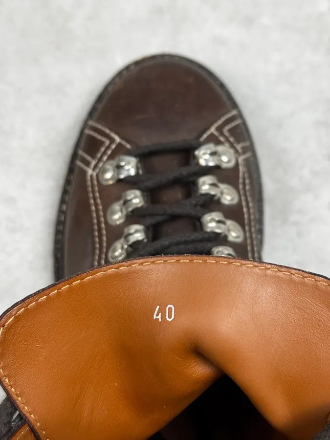 Givenchy Hiking Brown Leather Boots zZulczq 3