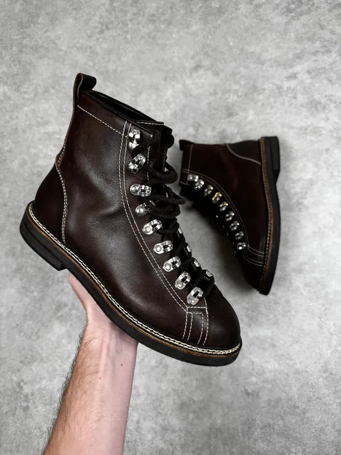 Givenchy Hiking Brown Leather Boots zZulczq 0